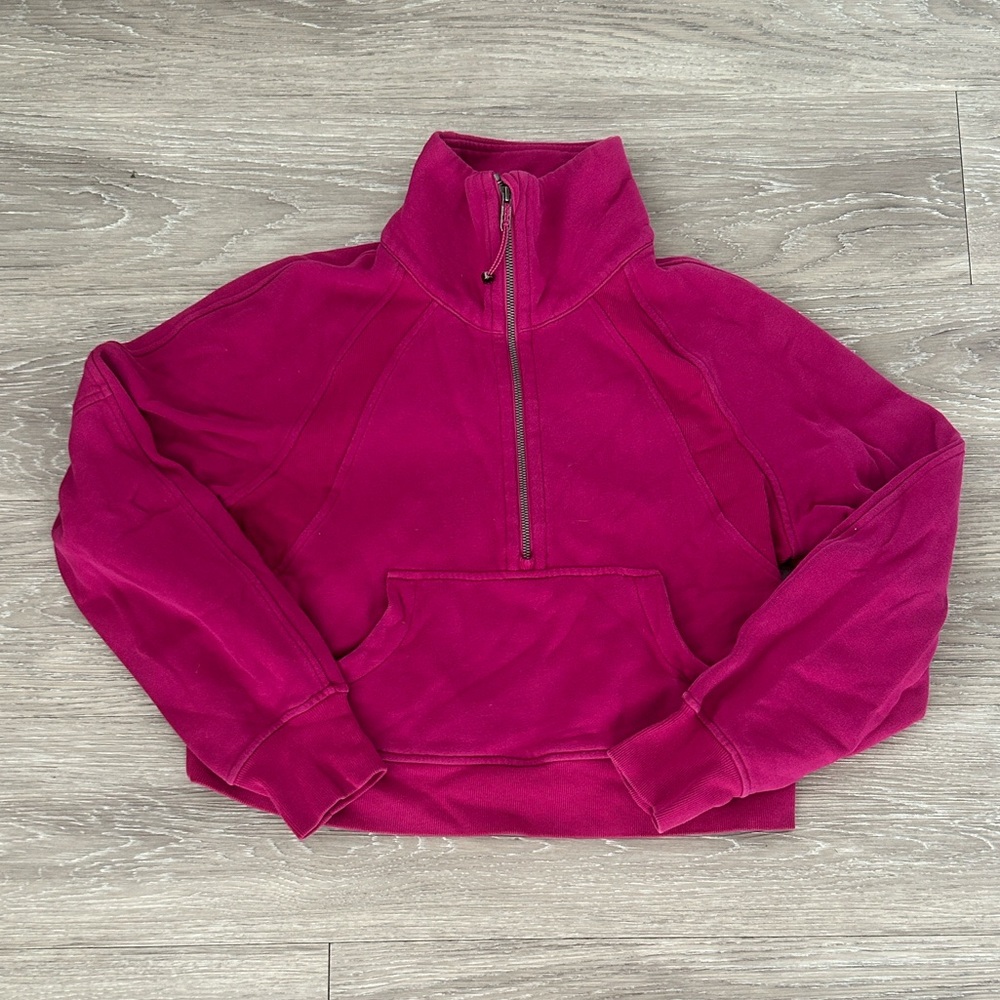 Lululemon Athletica Oversized Scuba Funnel Neck Half-Zip Pullover